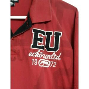ECKO Unlimited Mens Sz XL Polo Shirt Red